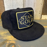 STAY GOLD Corduroy Field Trip Hat - Black