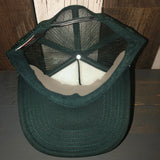 Hermosa Beach ARE YOU ESTABLISHED? High Crown Trucker Hat - Dark Green