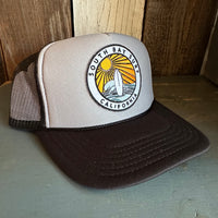 SOUTH BAY SURF (Multi Colored Patch) Trucker Hat - Black/Grey/Black