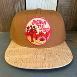 JOSHUA TREE NATIONAL PARK Premium 5-Panel Mid Profile Snapback Hat - Brown/Cork/Brown