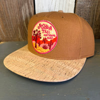 JOSHUA TREE NATIONAL PARK Premium 5-Panel Mid Profile Snapback Hat - Brown/Cork/Brown