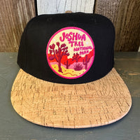 JOSHUA TREE NATIONAL PARK Premium 5-Panel Mid Profile Snapback Hat - Black/Cork/Black