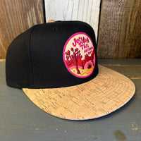 JOSHUA TREE NATIONAL PARK Premium 5-Panel Mid Profile Snapback Hat - Black/Cork/Black