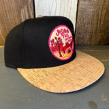 JOSHUA TREE NATIONAL PARK Premium 5-Panel Mid Profile Snapback Hat - Black/Cork/Black