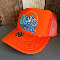Hermosa Beach TUBULAR Trucker Hat - Orange