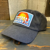 Hermosa Beach 72 & SUNNY Washed Dad Hat - Vintage Black