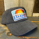 Hermosa Beach 72 & SUNNY Washed Dad Hat - Vintage Black