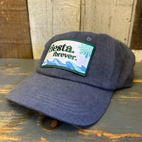 Hermosa Beach FIESTA FOREVER Washed Dad Hat - Slate Blue