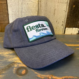 Hermosa Beach FIESTA FOREVER Washed Dad Hat - Slate Blue