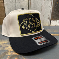 STAY GOLD Mid Profile Cap - Black/Natural