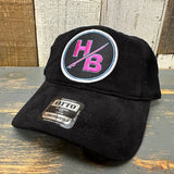 Hermosa Beach SO PITTED :: HB SURFBOARD Low Profile Corduroy Baseball Cap - Black