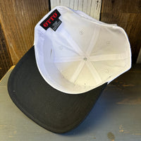 SOUTH BAY SURF (Multi Colored Patch) 5 Panel Mid Profile Cap - Black/White