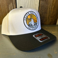 SOUTH BAY SURF (Multi Colored Patch) 5 Panel Mid Profile Cap - Black/White