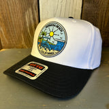 Hermosa Beach SHOREFORNT 5 Panel Mid Profile Cap - Black/White