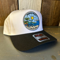 Hermosa Beach SHOREFORNT 5 Panel Mid Profile Cap - Black/White