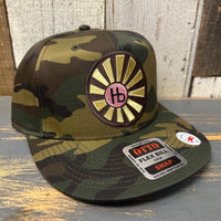 Hermosa Beach SUNBEAMS 6 Panel FLEX BILL Snapback Hat - Camo