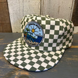 Hermosa Beach SHOREFRONT Checkerboard Field Trip™ Hat - Cactus/White