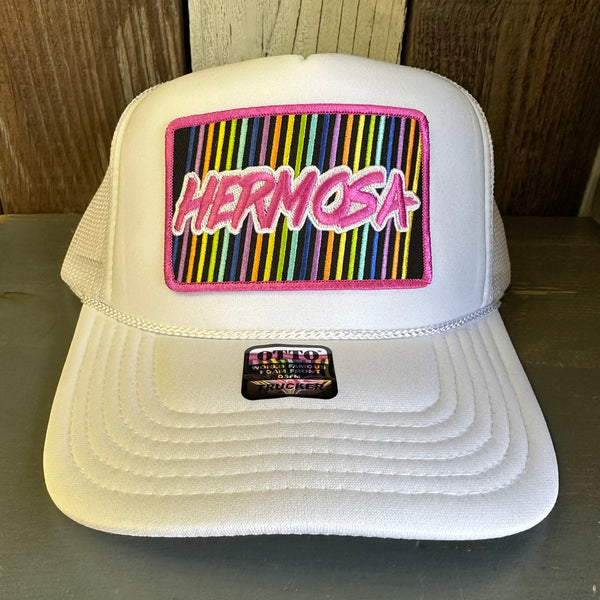 Hermosa Beach HERMOSA'84 High Crown Trucker Hat - White