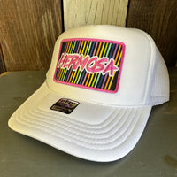 Hermosa Beach HERMOSA'84 High Crown Trucker Hat - White