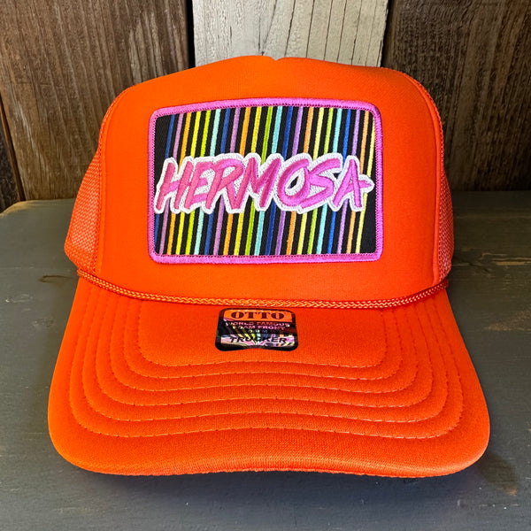 Hermosa Beach HERMOSA'84 Trucker Hat - Orange