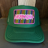 Hermosa Beach HERMOSA'84 High Crown Trucker Hat - Kelly Green