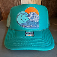 Hermosa Beach TUBULAR High Crown Trucker Hat - Jade Green