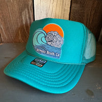 Hermosa Beach TUBULAR High Crown Trucker Hat - Jade Green