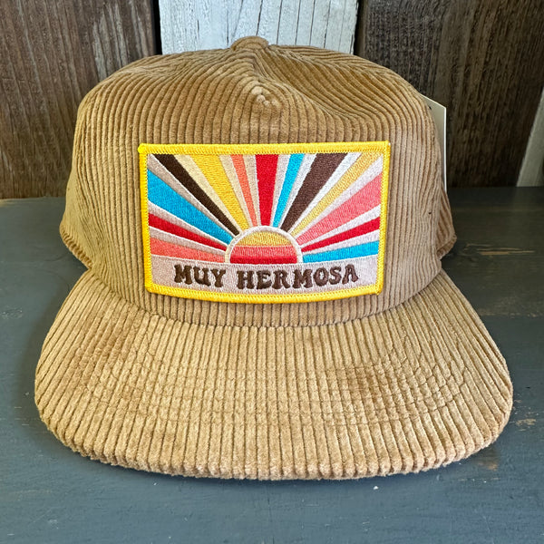 Hermosa Beach MUY HERMOSA Vintage Corduroy Hat - Khaki