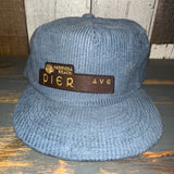 Hermosa Beach PIER AVE Corduroy Field Trip Hat - SLATE BLUE