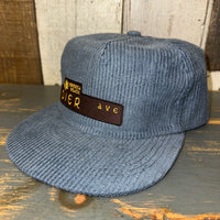 Hermosa Beach PIER AVE Corduroy Field Trip Hat - SLATE BLUE