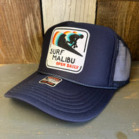 SURF MALIBU :: OPEN DAILY High Crown Trucker Hat - Navy