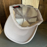 HATE HAS NO HOME HERE High Crown Trucker Hat - Grey (Curved Brim)