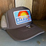 Hermosa Beach 72 & SUNNY High Crown Trucker Hat - Charcoal (Curved Brim)