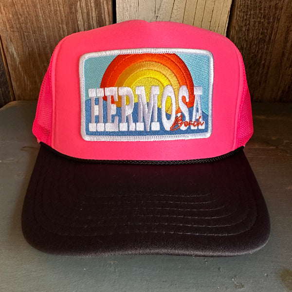 Hermosa Beach 72 & SUNNY High Crown Trucker Hat - Pink/Pink/Black