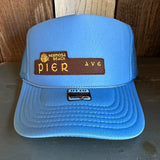 Hermosa Beach PIER AVE High Crown Trucker Hat - Col. Blue