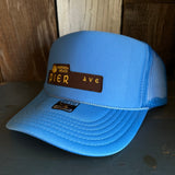 Hermosa Beach PIER AVE High Crown Trucker Hat - Col. Blue