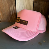 Hermosa Beach PIER AVE High Crown Trucker Hat - Pink