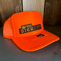 Hermosa Beach  PIER AVE Trucker Hat - Orange