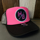 Hermosa Beach SO PITTED! :: HB SURFBOARD Trucker Hat -Neon Pink/Black