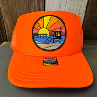 Hermosa Beach OBLIGATORY SUNSET Trucker Hat - Orange