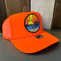 Hermosa Beach OBLIGATORY SUNSET Trucker Hat - Orange