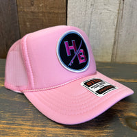 Hermosa Beach SO PITTED! :: HB SURFBOARD High Crown Trucker Hat - Pink