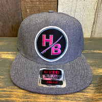 Hermosa Beach SO PITTED! :: HB SURFBOARD 6 Panel Mid Profile Snapback Hat - Chambray Navy