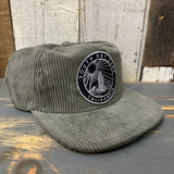 SOUTH BAY SURF (Black Patch) Vintage Corduroy Hat - Olive Green