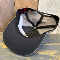 Hermosa Beach HERMOSA AVE 6 Panel Mid Profile Snapback Hat - Chambray Charcoal Gray