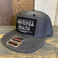 Hermosa Beach ROPER 6 Panel Mid Profile Snapback Hat - Chambray Black