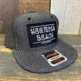 Hermosa Beach ROPER 6 Panel Mid Profile Snapback Hat - Chambray Black