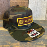 Hermosa Beach AS REAL AS THE STREETS 6 Panel Mid Profile Snapback Hat - Camo