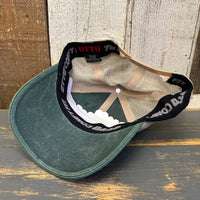 Hermosa Beach FIESTA FOREVER 6 Panel Low Profile Trucker Hat - Dark Green/Khaki