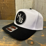 Hermosa Beach SKATEBOARDING WAS NEVER A CRIME 5 Panel Mid Profile Cap - Black/White